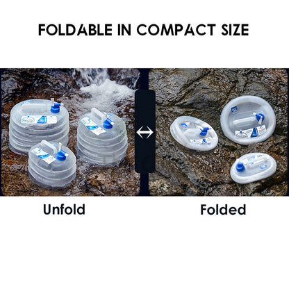 Naturehike Folding Collapsible Water Bucket with Tap Picnic Hiking Camping Container Tent Mobi Garden Travel Fishing