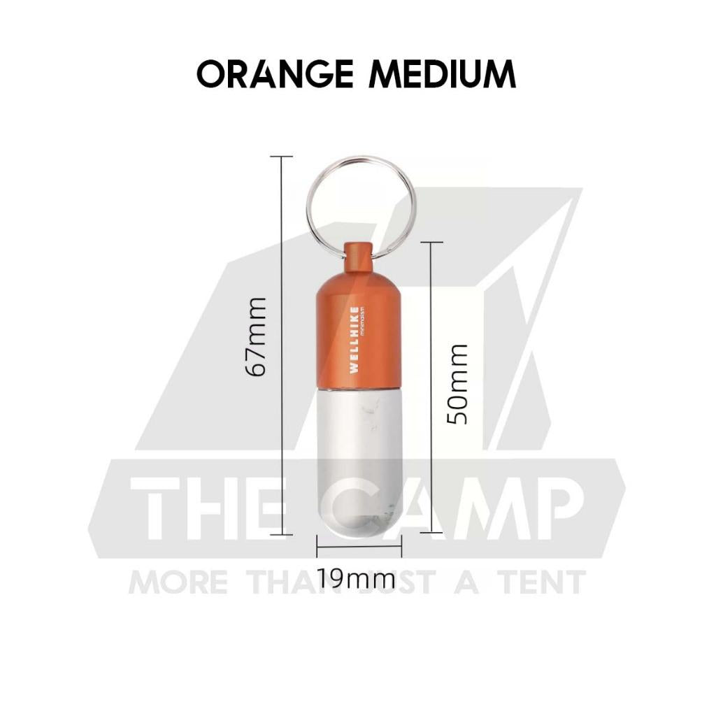 Wellhike SWS EDC Pill Capsule Sealed Waterproof Container Outdoor Camping Portable Small Bottle Mini Storage Keychain
