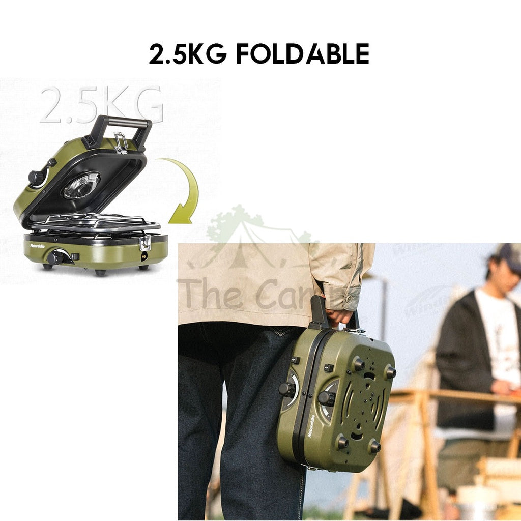 Naturehike Portable Double Head Furnace Gas Stove Foldable 2300W Outdoor Camping Folding Burner Picnic BBQ Kovea Cube
