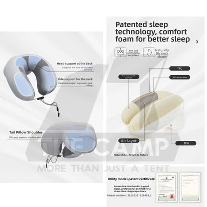 Naturehike Air Neck Pillow with 3D Shoulder Back Support Travel Bantal Leher Kereta Bantal Travel U Shape CNK2550WS040