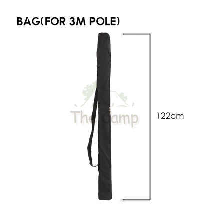 Camping Adjustable Rod for Flysheet Tarp Tent Camp Bag Hiking Family 2.3 3.0 2 3 m Support Pole with Bag Retractable
