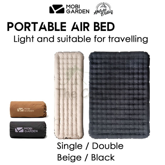 Mobi Garden Camping Portable Air Bed Mattress Tent Inflatable Single Double Outdoor Foldable Sports Hiking Naturehike