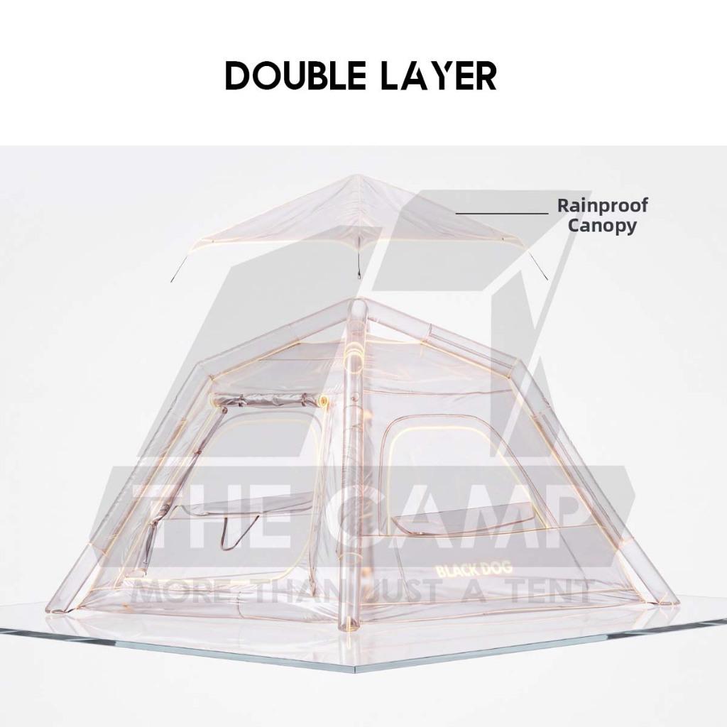 Blackdog Blackdog Leisure AIR PRO Upgraded Air Tent Double Layer PU3000mm Inflatable Khemah Angin CBD2550WS051