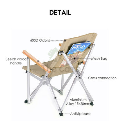 Naturehike Aluminium Alloy Folding Chair Outdoor Portable Foldable Camping Moon Chair Shangye NH19JJ004