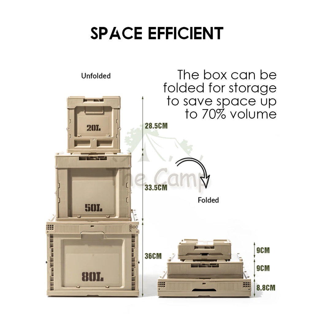 Mobi Garden Camping Folding Storage Box Stackable Outdoor Sport Family Recreation Naturehike Hiking Equipment Gear