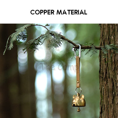 Naturehike Outdoor Camping Brass Hanging Bell Ornaments Wind Chime Bear Ring