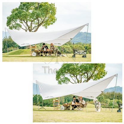Mobi Garden Era Series Flysheet Tarp Silver Coated UV Block Sunscreen Tent Canopy Outdoor Equipment Family Naturehike