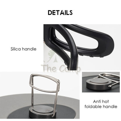 Mobi Garden Cookware Pot & Pan Portable Foldable Outdoor Camping Picnic Frying Pan Tent Flysheet Pole Table Naturehike