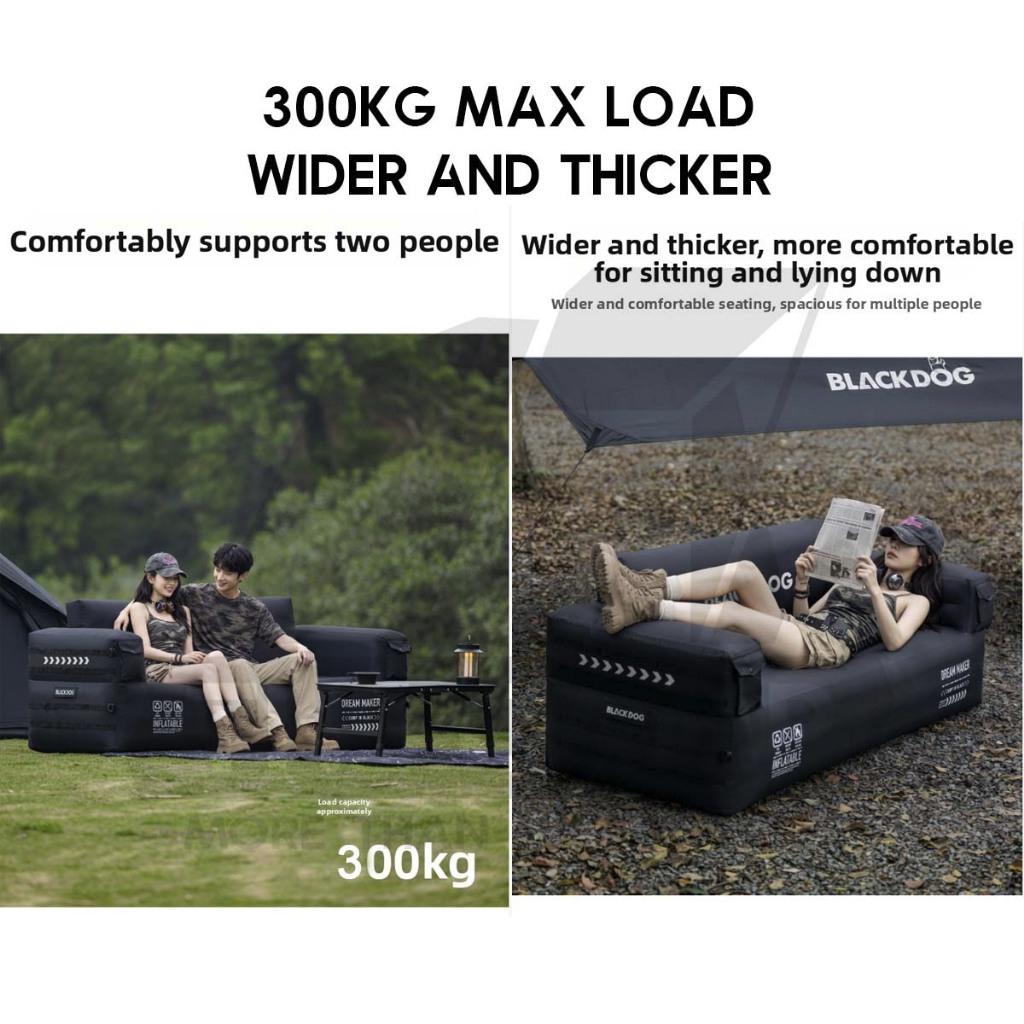 Blackdog Dream Maker Sofa Inflatable Air Pillar Built in Pump Outdoor Camping Chair Inflation Bed Mattress CBD2550WS072