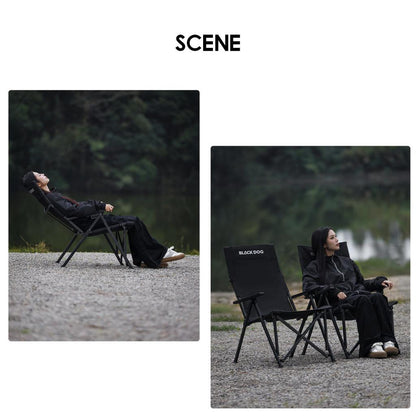 Blackdog T1 Recliner Chair Portable Adjustable Arm Rest Reclining Outdoor Camping High Back CBD2550JJ053 CBD2450JJ042