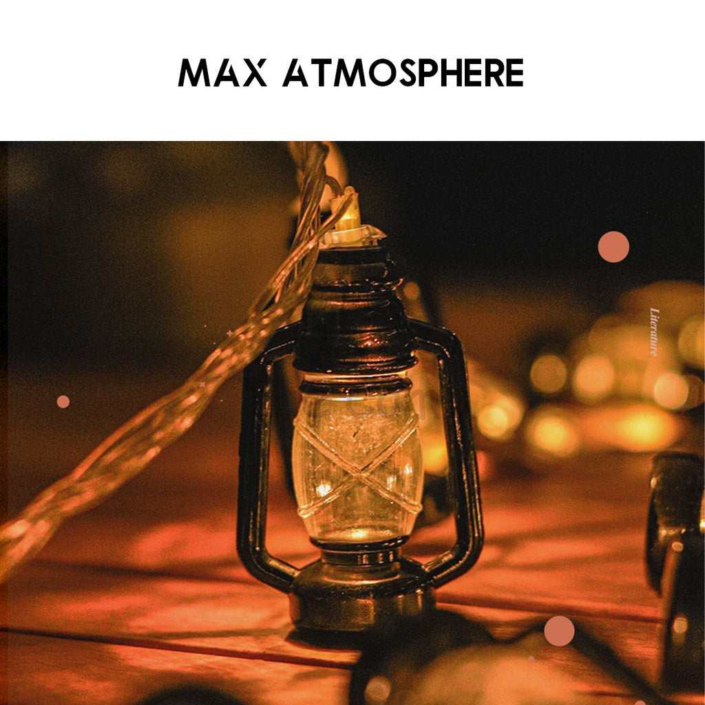Outdoor LED Fairy Light Bulb Kerosene Solar Design Ball String USB Battery 5m 6m Camping Wedding Decoration Xmas