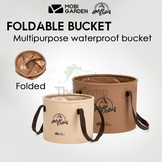 Mobi Garden Camping Foldable Bucket Portable Waterproof Round 10 20 L Litre Water Container Pail Wash Basin Naturehike