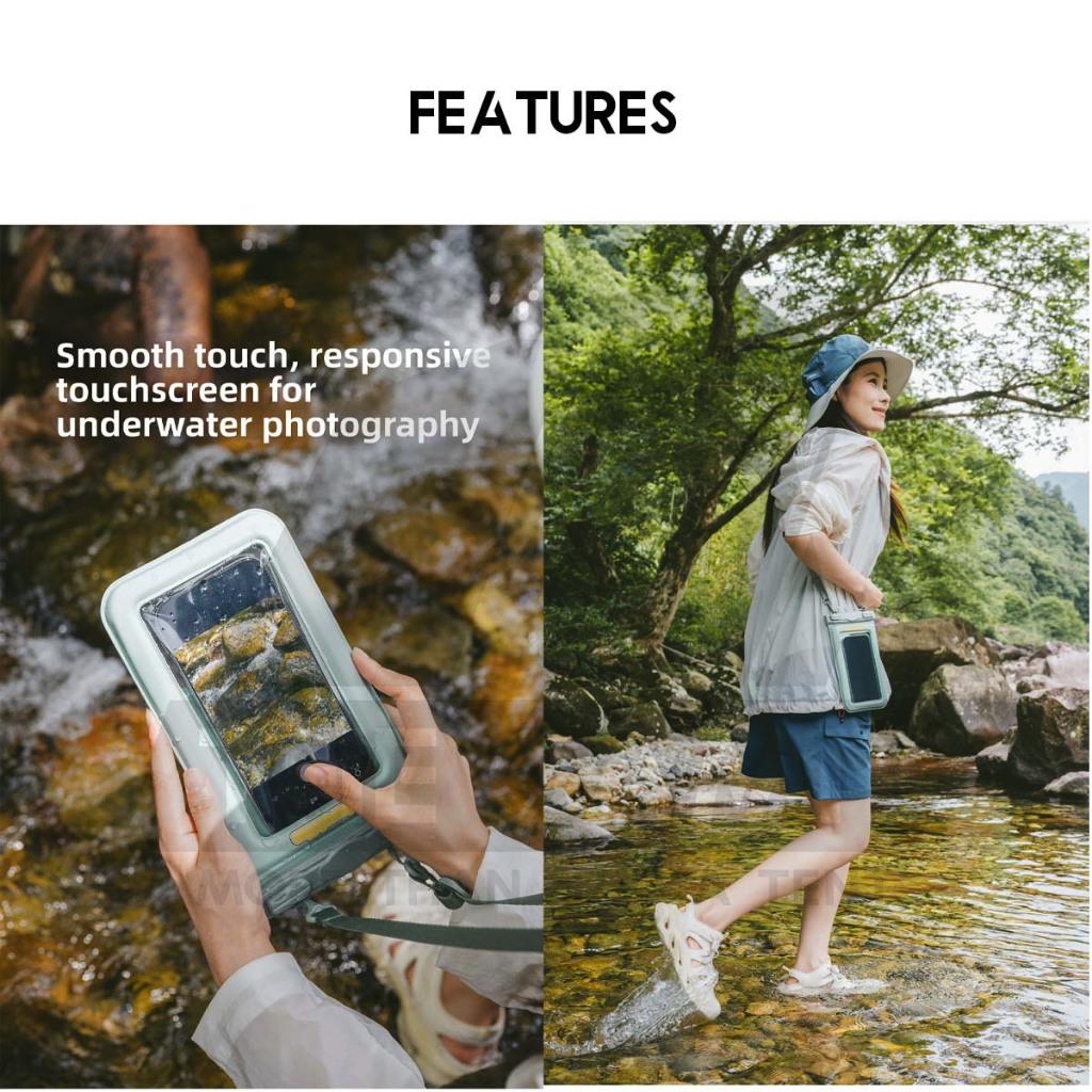 Naturehike Mobile Phone Waterproof Handphone Bag Touchable Screen Dry Bag Diving Floating 20m 50m IPX8 CNK2300BS015