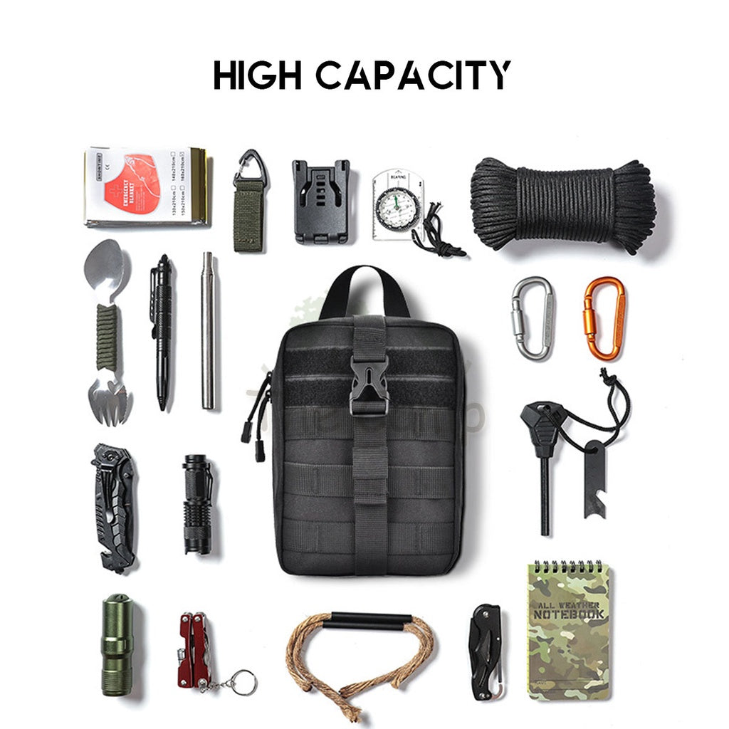 EDC Storage Bag Camping Nail First Aid Kit Multipurpose Equipment Compact Outdoor