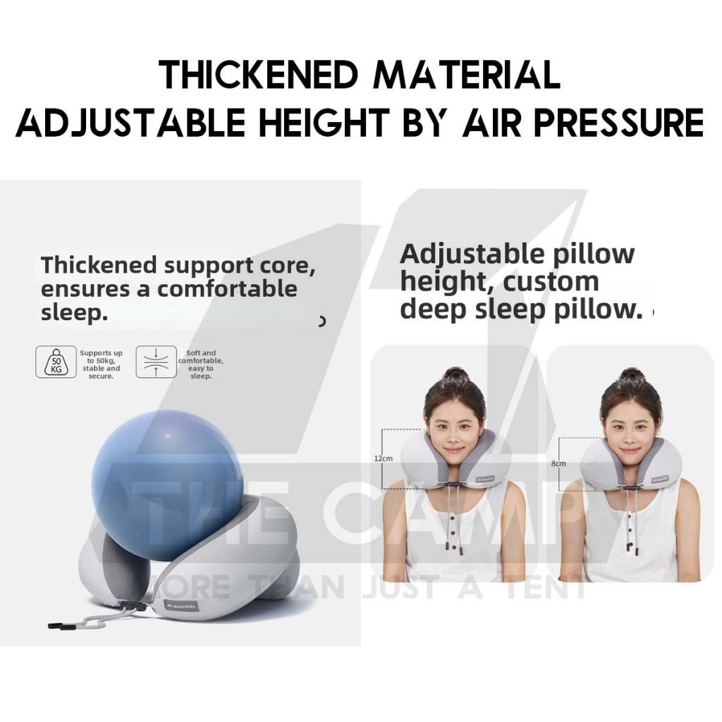 Naturehike Air Neck Pillow with 3D Shoulder Back Support Travel Bantal Leher Kereta Bantal Travel U Shape CNK2550WS040