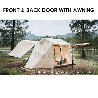 Naturehike Village 5 Upgraded Version Snow Skirt Automatic Camping Tent Large Chair Flysheet Table Tarp Peg Nail Pole