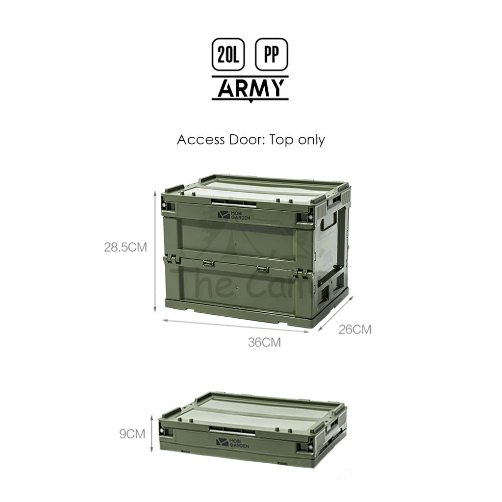Mobi Garden Camping Folding Storage Box Stackable Outdoor Sport Family Recreation Naturehike Hiking Equipment Gear