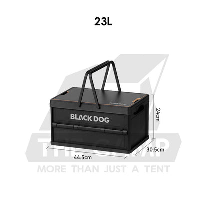 Blackdog Foldable Box Folding Storage Box Handle Outdoor Camping Portable Compact Size Black CBD2550XB015 CBD2550XB014