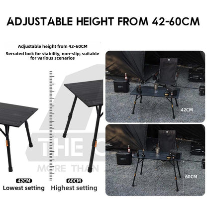 Shinetrip 4 Fold Table Adjustable Height Aluminium Alloy 1 piece Design Tactical Side Expansion IGT Panel A599