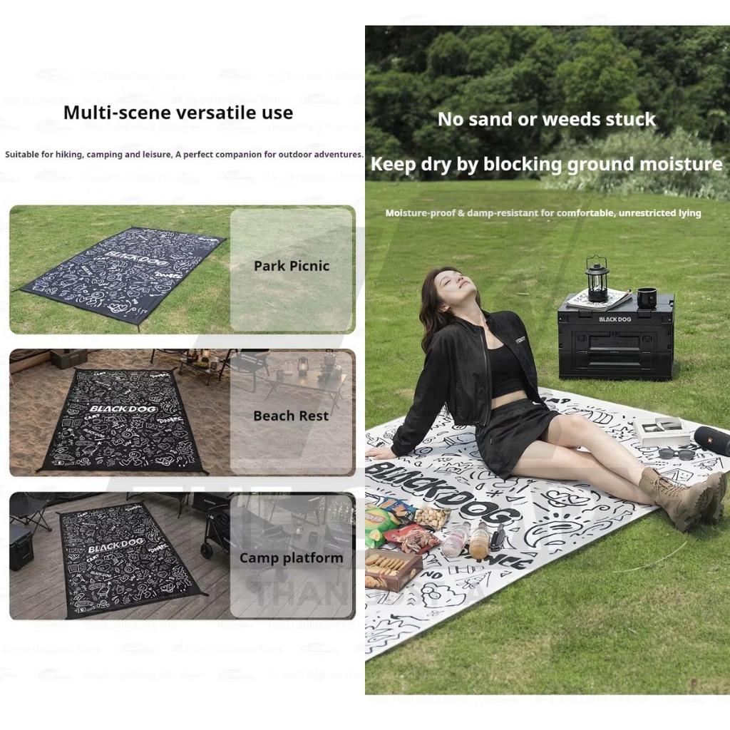 Blackdog Remax Ultralight Mat Carpet Picnic Black Cute Portable Waterproof Outdoor Hiking Camping CBD2650WS014
