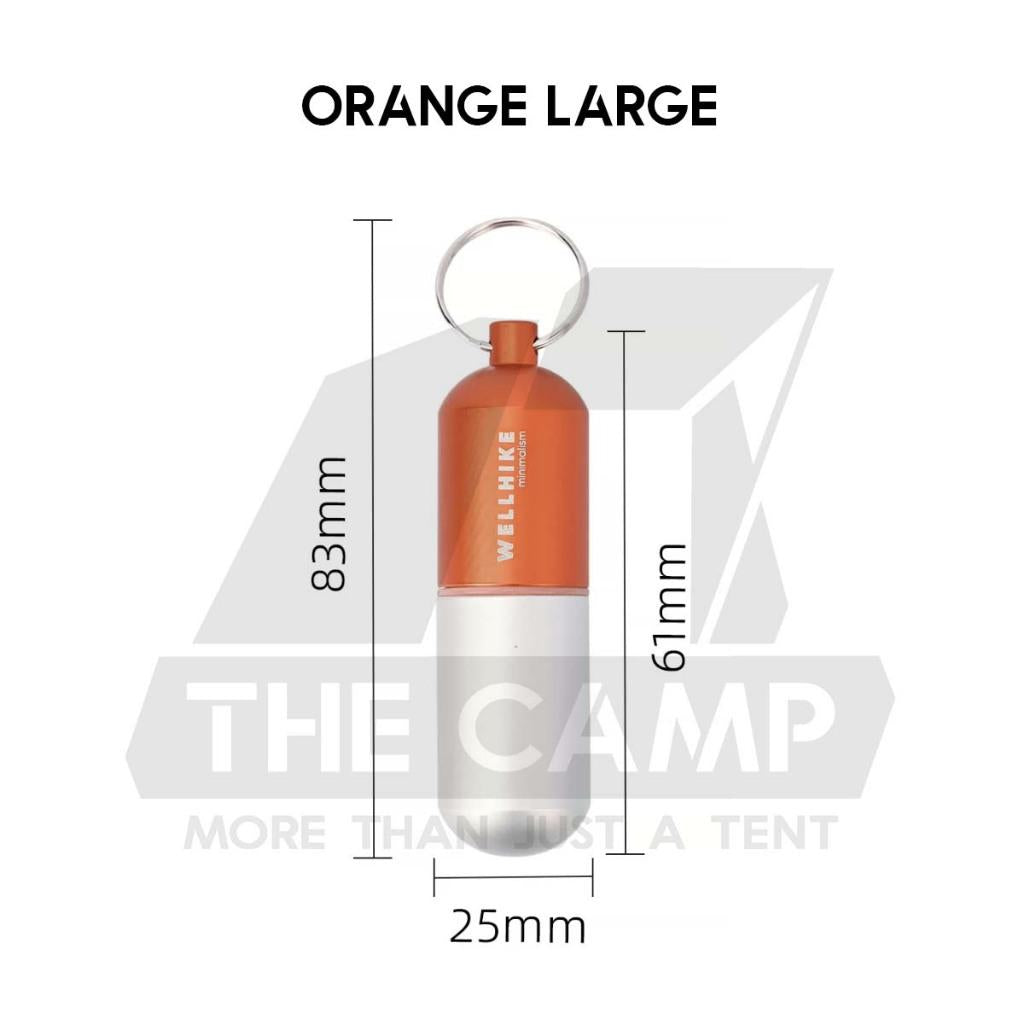 Wellhike SWS EDC Pill Capsule Sealed Waterproof Container Outdoor Camping Portable Small Bottle Mini Storage Keychain