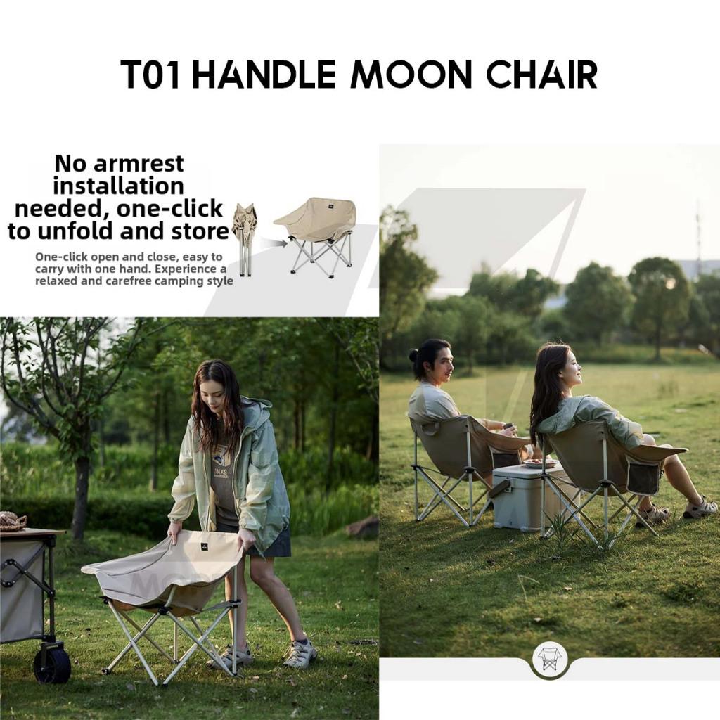 Naturehike T01 Armrest Folding Moon Chair Handle Outdoor Camping Widened Handle Arm Rest Kerusi Healing CNH23JU13002
