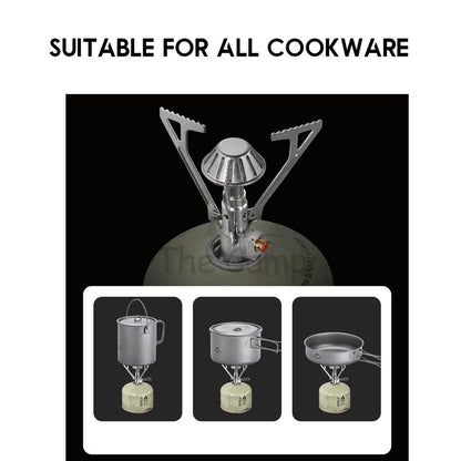 Naturehike Ultralight Mini Foldable Stove Head Portable Outdoor All In One Gas Stove Burner Camping Cooking