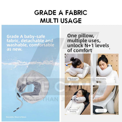 Naturehike Air Neck Pillow with 3D Shoulder Back Support Travel Bantal Leher Kereta Bantal Travel U Shape CNK2550WS040