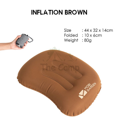 Mobi Garden Pillow Auto Inflate Camping Outdoor Bed Mattress Inflatable Foldable Sleeping Bag Family Naturehike