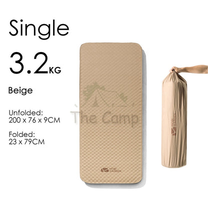 Mobi Garden Camping 3D Sponge Auto Inflate Bed Mattress Inflatable Single Double Outdoor Foldable Family Naturehike