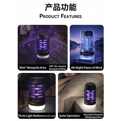 Blackdog Mosquito Killer Lamp UV Outdoor Camping Tent Light Lantern Portable Electric Shock Killing CBD2650ZM011
