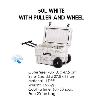 Naturehike Portable Extreme Cooler Box Ice Box Camping Outdoor Picnic Refrigerator Storage Box 25L 50L Freezer