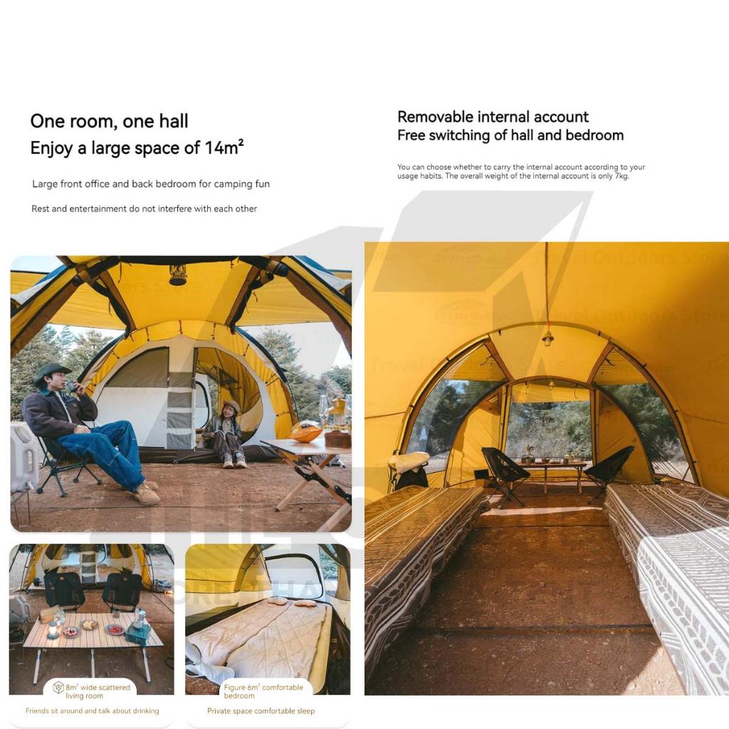 Naturehike Cloud Vessel Light Tunnel Tent Outdoor Camping Khemah Kereta CNH22ZP027