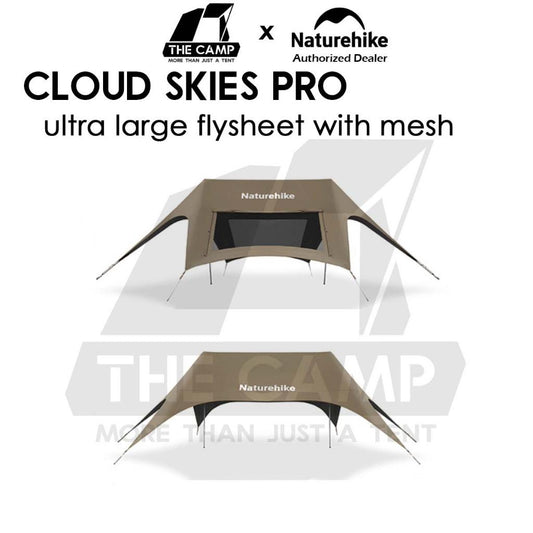 Naturehike Cloud Skies PRO 860 960 Tarp Flysheet TiBlack Coating Outdoor Camping Waterproof Awning Mesh CNK2650WS023