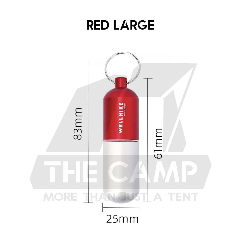 Wellhike SWS EDC Pill Capsule Sealed Waterproof Container Outdoor Camping Portable Small Bottle Mini Storage Keychain