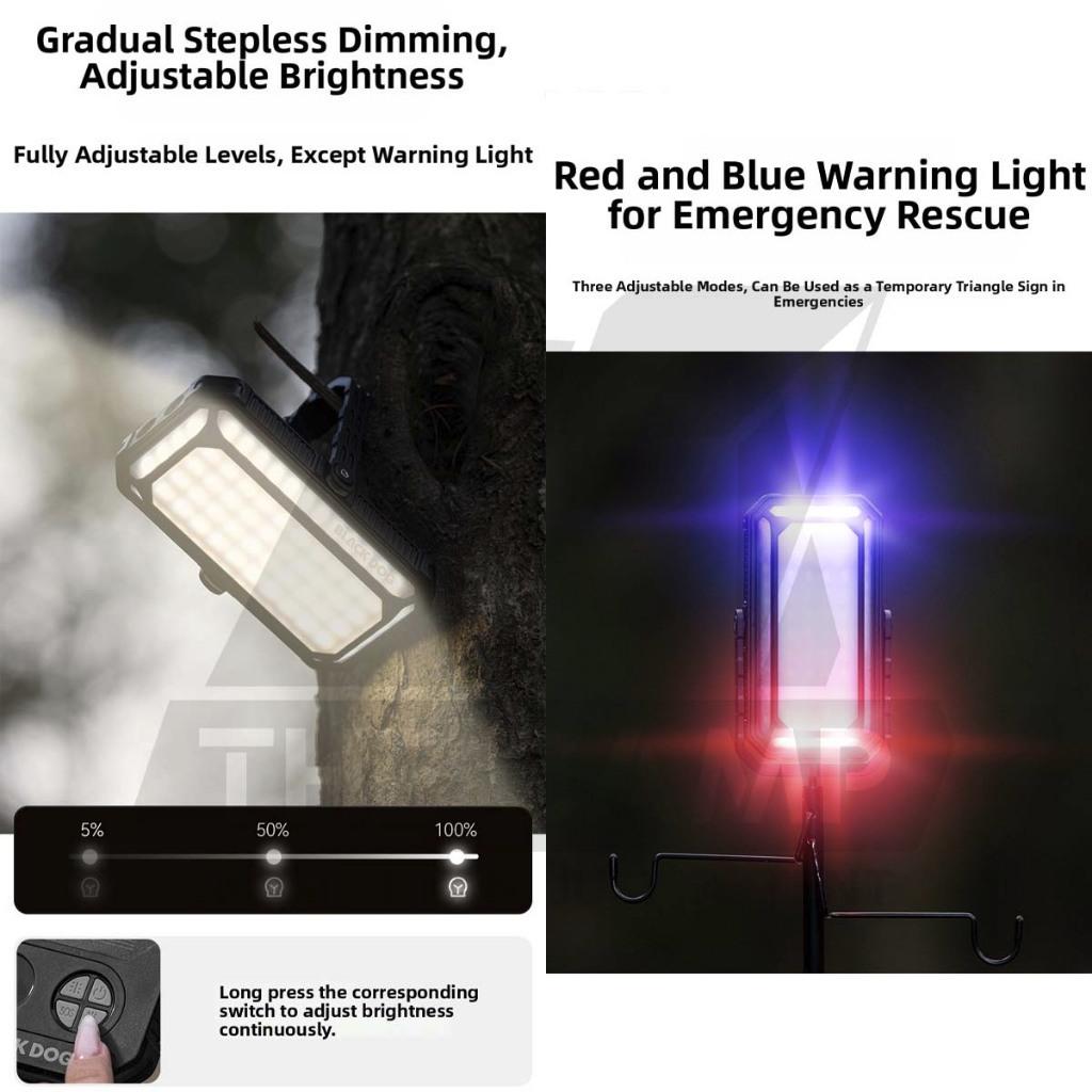 Blackdog Solar Light ZM047 Multipurpose 10000mah Rechargeable Battery Outdoor Camping Lampu Terang CBD2550ZM047