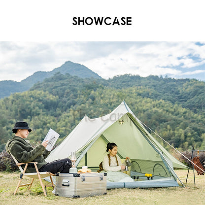 Mobi Garden Era 150 Tent Large Space 2 3 4 People Quick Fast Rainproof Outdoor Camping Browns Naturehike