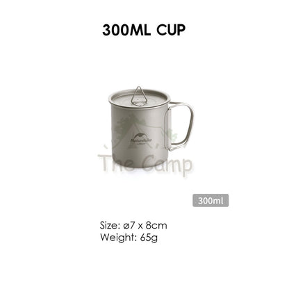 Naturehike Titanium Series Product Cup Bowl Cutlery Set Spork Fork Spoon Knife Cookware Utensil Camping Mobi Garden