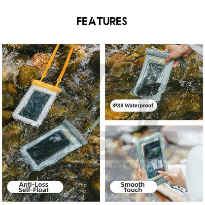 Naturehike Mobile Phone Waterproof Handphone Bag Touchable Screen Dry Bag Diving Floating 20m 50m IPX8 CNK2300BS015