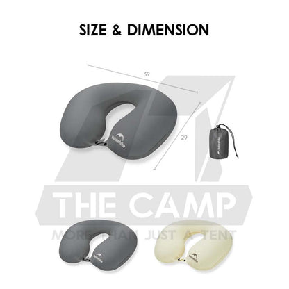 Naturehike TPU Air Neck Pillow Travel Neck Support Bantal Leher Kereta Bantal Travel U Shape Memory Foam CNK2650WS030