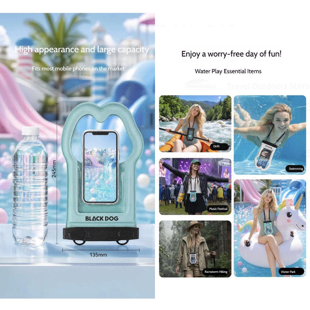 Blackdog Mobile Phone Waterproof Bag Touchable Screen Dry Bag Diving Floating 20m 50m IPX8 CBD2652006011