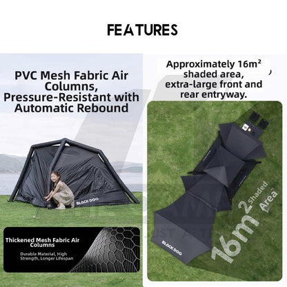 Blackdog Blackdog Leisure AIR PRO Upgraded Air Tent Double Layer PU3000mm Inflatable Khemah Angin CBD2550WS051