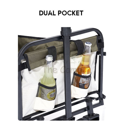 Mobi Garden 2022 Camping Portable Trolley Wagon with Brake 100L Folding Foldable Outdoor Tent Flysheet Table Naturehike