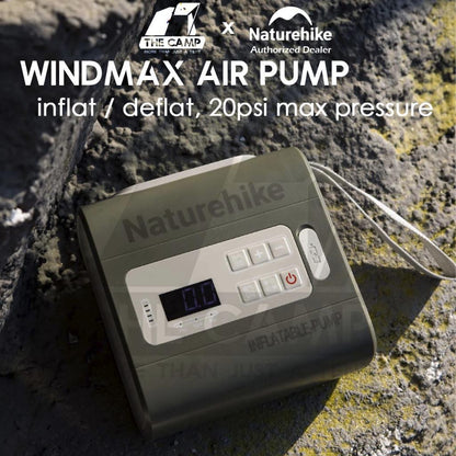 Naturehike Wind Max Air Tent Pump Inflate Deflate Portable Camping Bed Mattress Flysheet Tarp CNK2550ZM010