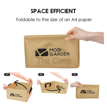 Mobi Garden Camping Foldable Water Bucket Portable Waterproof Square 13 L Litre Outdoor Gear Equipment Naturehike