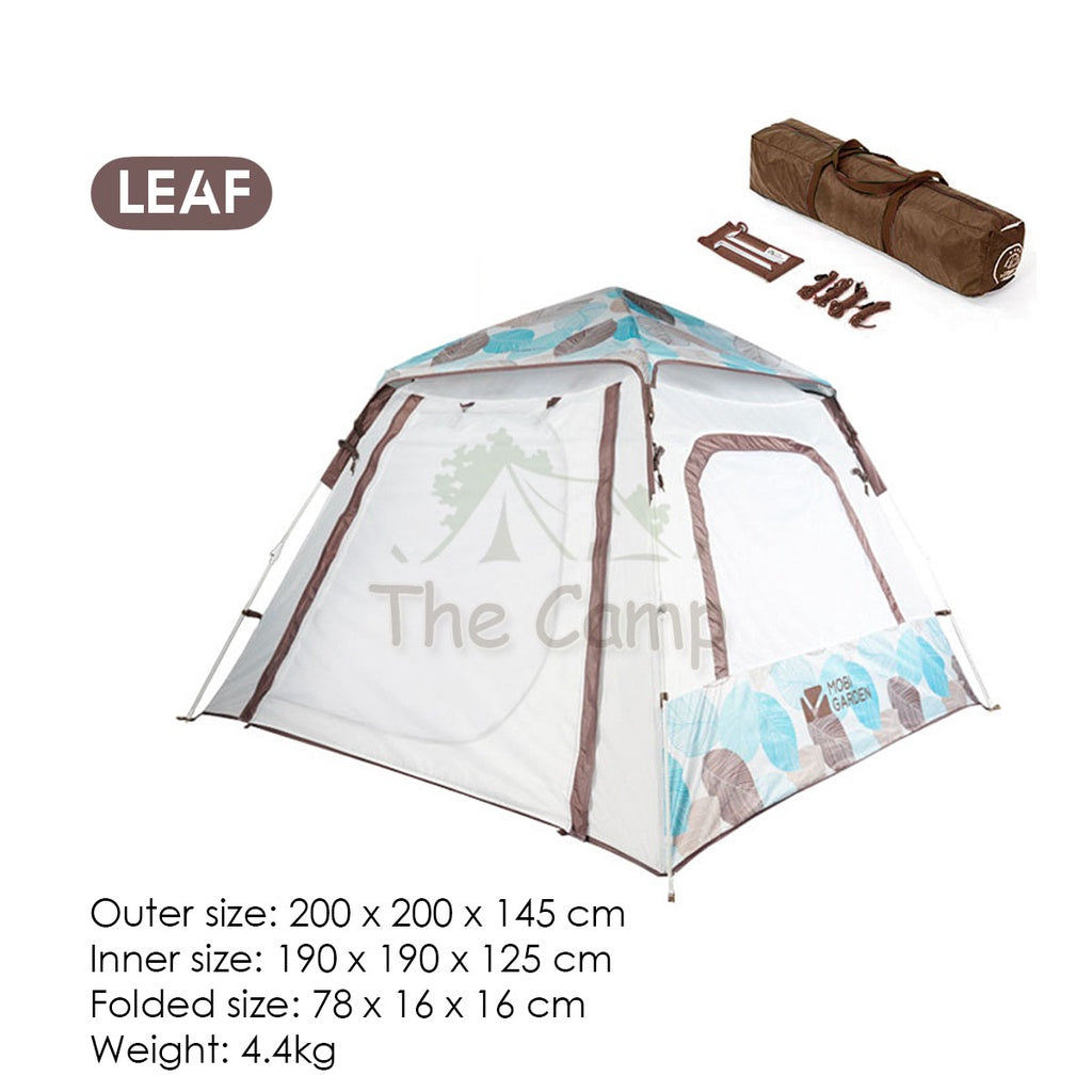 Mobi Garden Camping Automatic Spacious Tent Large Space 2 3 4 People Quick Fast Rainproof Outdoor Tent Camp UPF50+