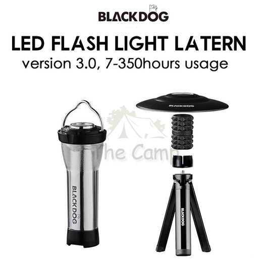 Blackdog Outdoor Camping Lighthouse Atmosphere LED Latern Torch Light Portable Rechargeable Black Reflector Goal Zero