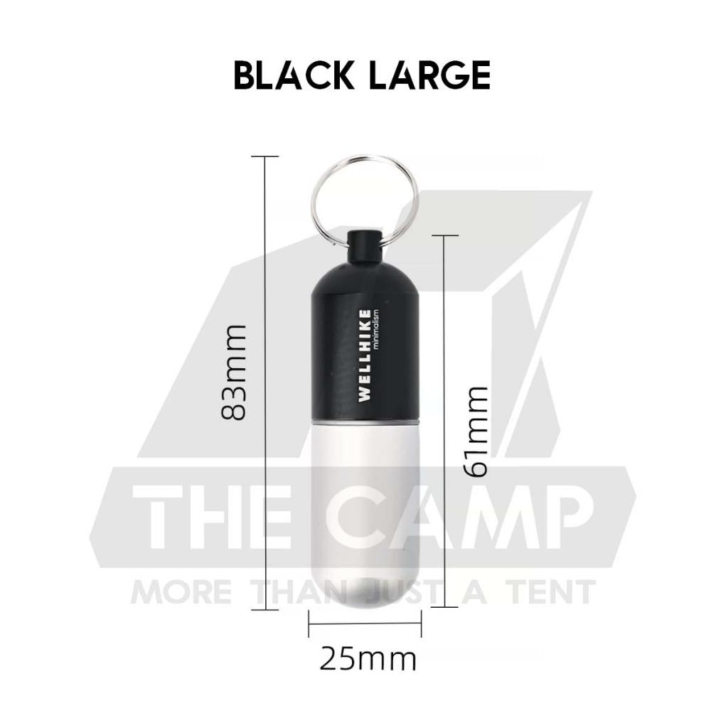 Wellhike SWS EDC Pill Capsule Sealed Waterproof Container Outdoor Camping Portable Small Bottle Mini Storage Keychain