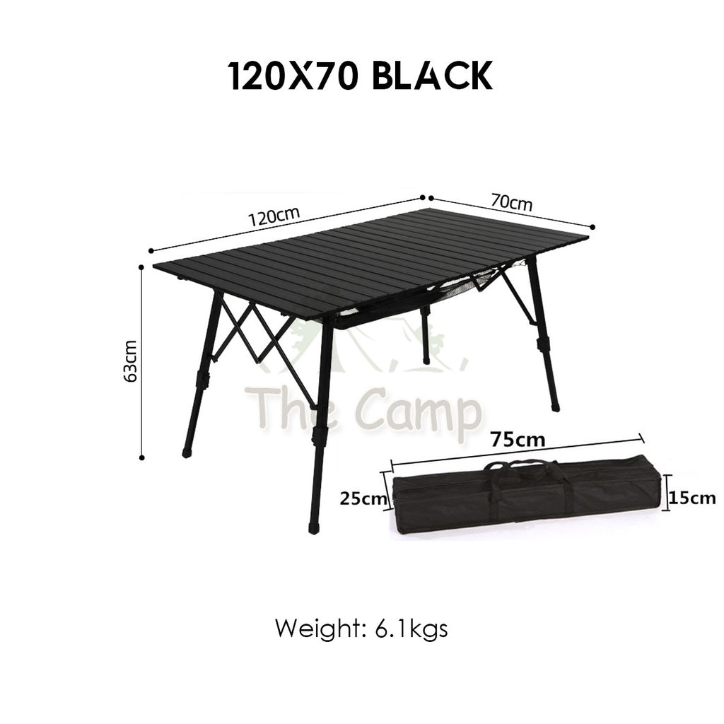 Outdoor Adjustable Height Folding Aluminium Table Portable All Terrain Foldable Camping Picnic Nail Flysheet Tent Peg