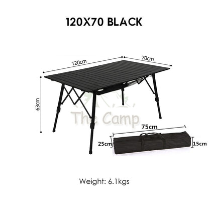 Outdoor Adjustable Height Folding Aluminium Table Portable All Terrain Foldable Camping Picnic Nail Flysheet Tent Peg